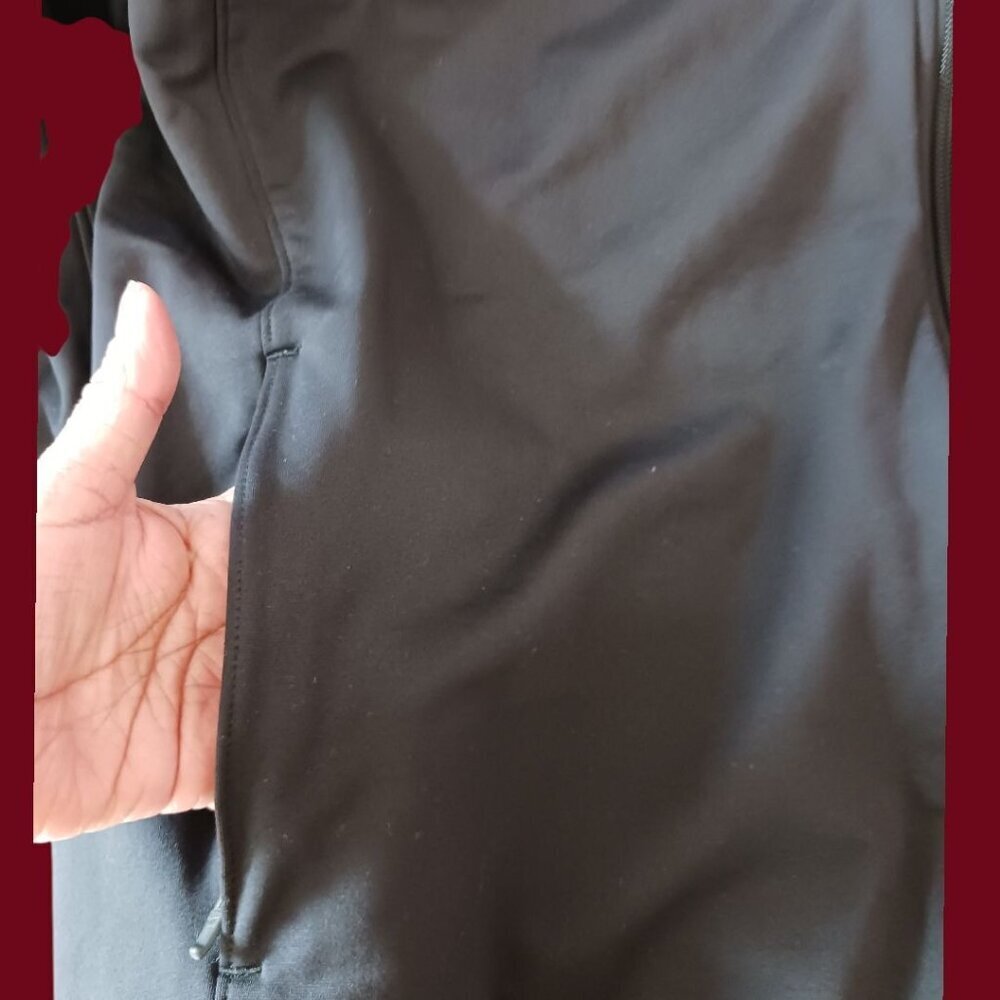 Nike Dri Fit MenTrack Jacket  Athletic Jacket Mock Neck Black/White Xlarge - Picture 7 of 13